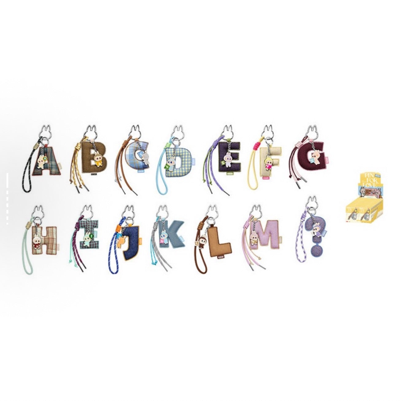 THE MONSTERS Pin for Love Series- Letter Pendant Blind Box (A-M)