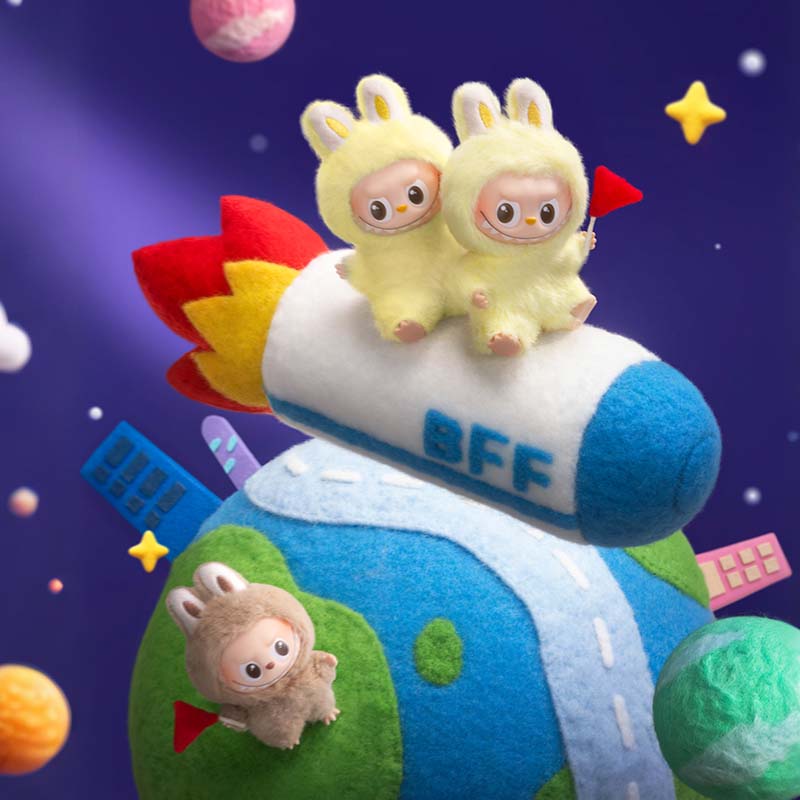 THE MONSTERS Pin for Love Series-Vinyl Plush Pendant Blind Box (A-M)